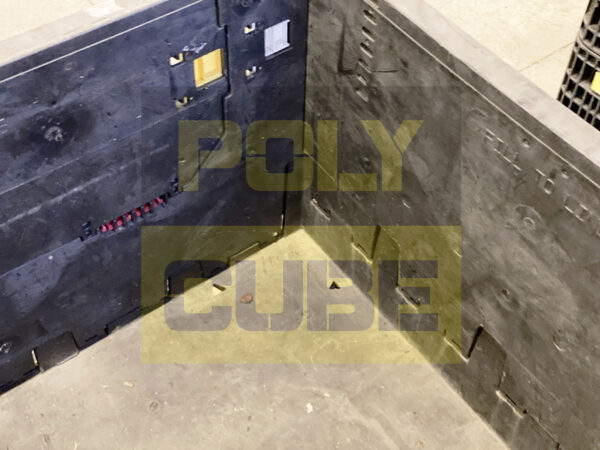PC001-12 CONTENITORI INDUSTRIALI IN PLASTICA ABBATTIBILI versione medium mm 1200x1000 h760 - immagine 4
