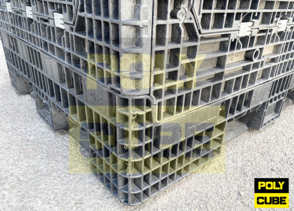 PC001-13 CONTENITORI INDUSTRIALI IN PLASTICA ABBATTIBILI versione BIG mm 1630X1220 H880 - immagine 5
