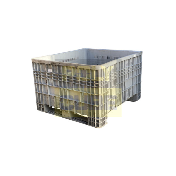 PC054-18 CONTENITORI INDUSTRIALI IN PLASTICA GRIGLIATI CON TRAVERSE mm 1200x1100 h760
