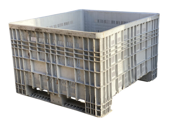 PC054-18 CONTENITORI INDUSTRIALI IN PLASTICA GRIGLIATI CON TRAVERSE mm 1200x1100 h760 - immagine 3