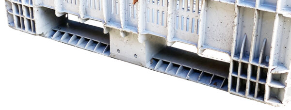 PC054-18 CONTENITORI INDUSTRIALI IN PLASTICA GRIGLIATI CON TRAVERSE mm 1200x1100 h760 - immagine 9
