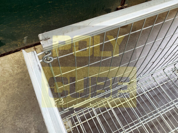 MC028-08 CESTE IN FILO D’ACCIAIO ZINCATO ABBATTIBILI SOVRAPPONIBILI mm 1230 X 1020 h900 - immagine 5