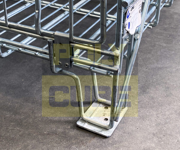 MC028-08 CESTE IN FILO D’ACCIAIO ZINCATO ABBATTIBILI SOVRAPPONIBILI mm 1230 X 1020 h900 - immagine 7