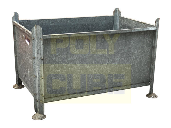 MC067-02 CONTENITORI INDUSTRIALI IN LAMIERA ZINCATA mm 1160X780 H720 - immagine 5