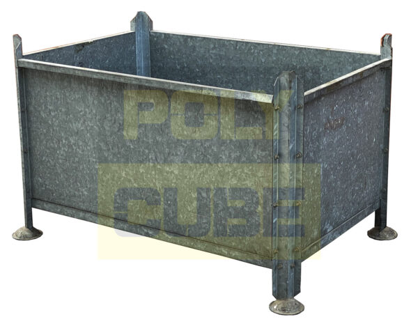 MC067-02 CONTENITORI INDUSTRIALI IN LAMIERA ZINCATA mm 1160X780 H720 - immagine 6