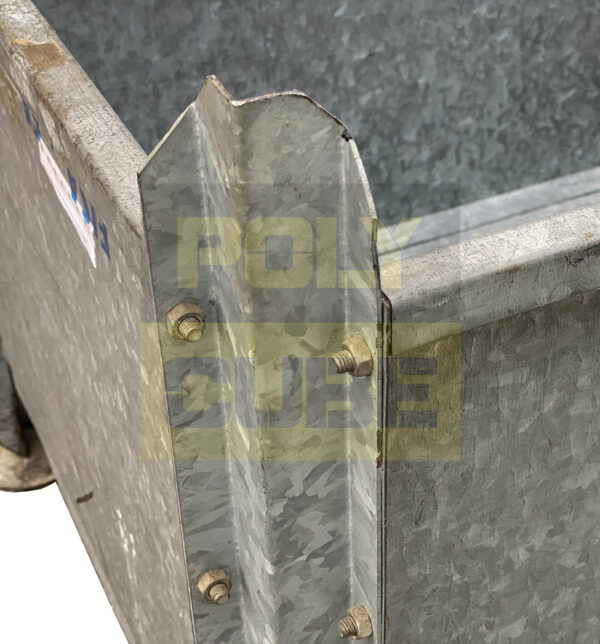 MC067-02 CONTENITORI INDUSTRIALI IN LAMIERA ZINCATA mm 1160X780 H720 - immagine 8