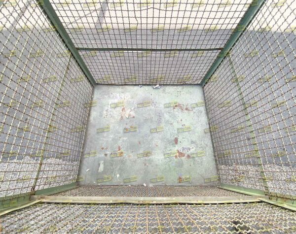 MC054-25 CONTENITORI INDUSTRIALI IN RETE CON SLITTE E SPORTELLO mm1300x1100h1175 - immagine 5