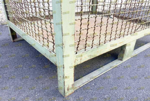 MC054-27 CONTENITORI INDUSTRIALI IN RETE CON SLITTE E SPORTELLO mm1000x800h970 - immagine 5