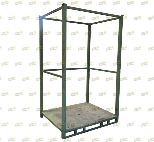 MP054-28 PEDANE IN ACCIAIO – TELAI SOVRAPPONIBILI CON MONTANTI serie pesante mm 1500 x 1200 h2480 - immagine 2