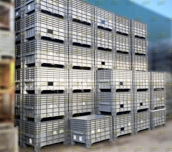 PC097-02 CONTENITORI CASSEPALLET IN PLASTICA mm 1200 x 800 h800 - immagine 7