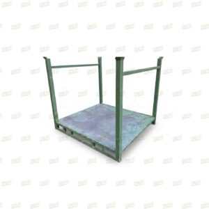 Manurack usato serie pesante 1520x1370 mm in acciaio verniciato verde per stoccaggio verticale.