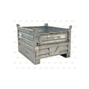 Casse di ferro usate, cassoni metallici zincati SSI Schaefer serie pesante 1000x800, ideali come cassoni industriali usati.