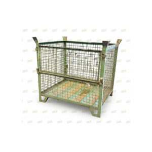 Contenitore in rete d'acciaio usato modello MC054-34 dimensioni 1050x850 mm con anta apribile.