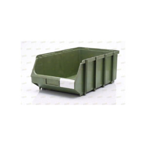 Cassette a bocca di lupo in plastica usate PC037-37 dimensioni 500x315x190 mm per stoccaggio minuteria.